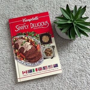 Vintage Campbell’s Simply Delicious Recipes Hardcover Cookbook